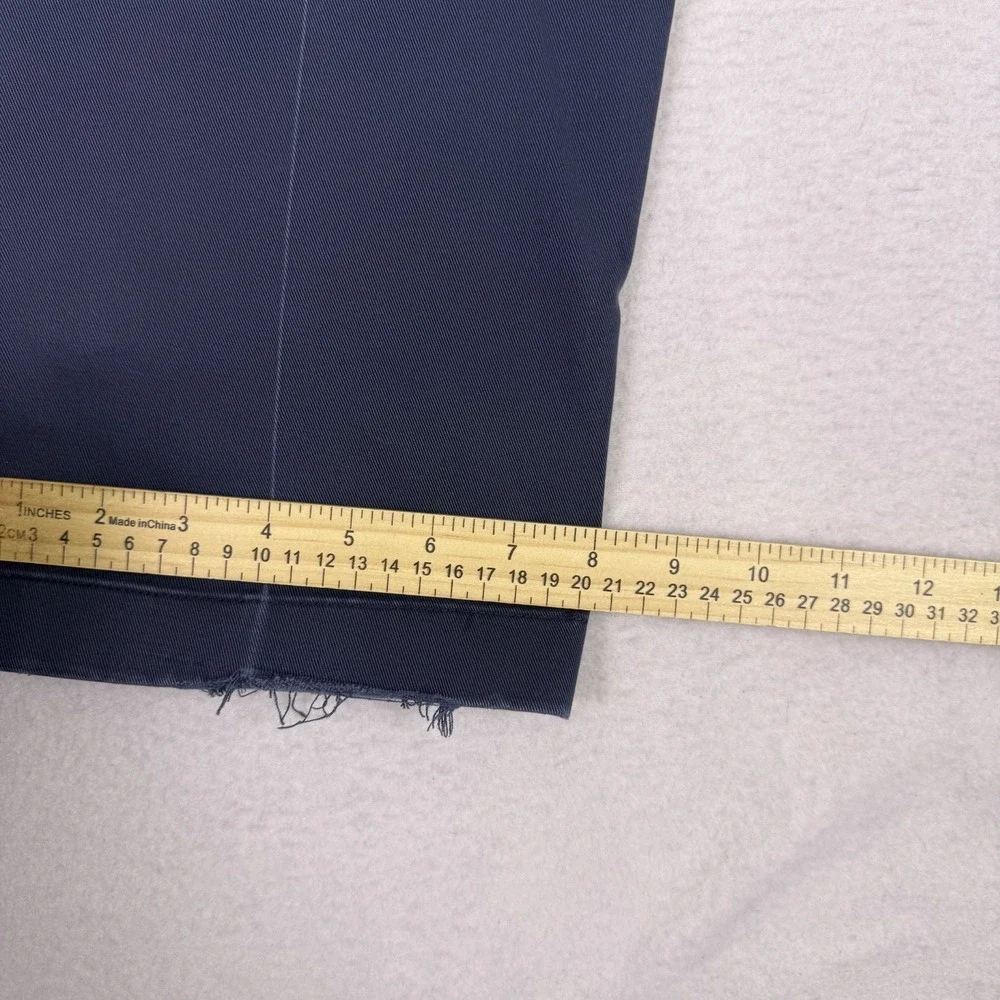 Brooks Brothers Advantage Chino‎ Clark 35x32 Navy Blue Distressed Frayed